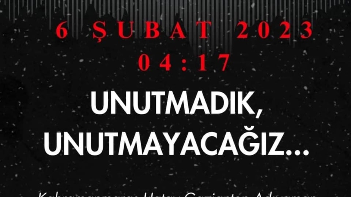 6 Şubat Depremlerinin Yıldönümü